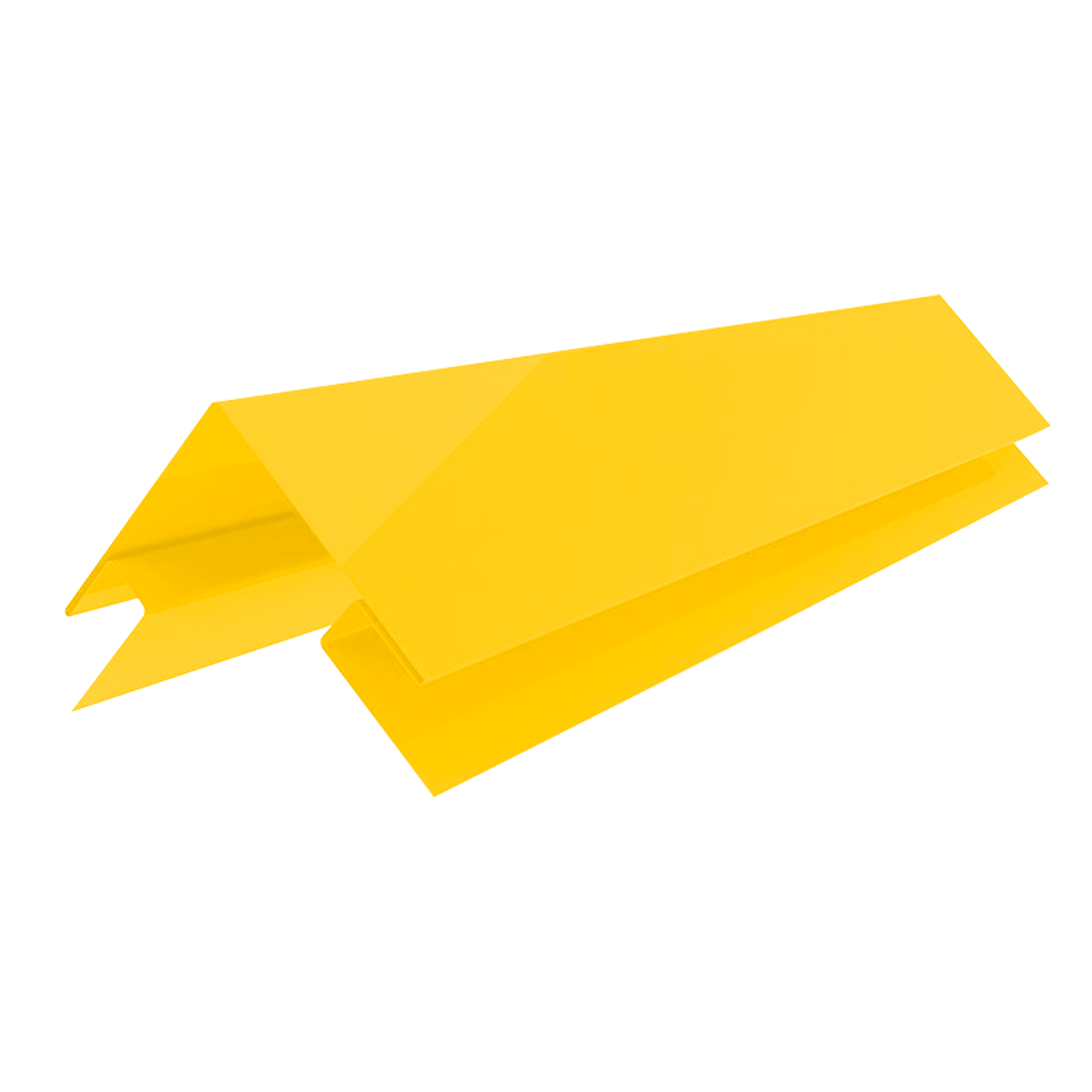 Планка угла наружного сложного Экобрус Желтый цинковый 0,45 мм Полиэстер Доборные элементы для сайдинга Кровля Сервис