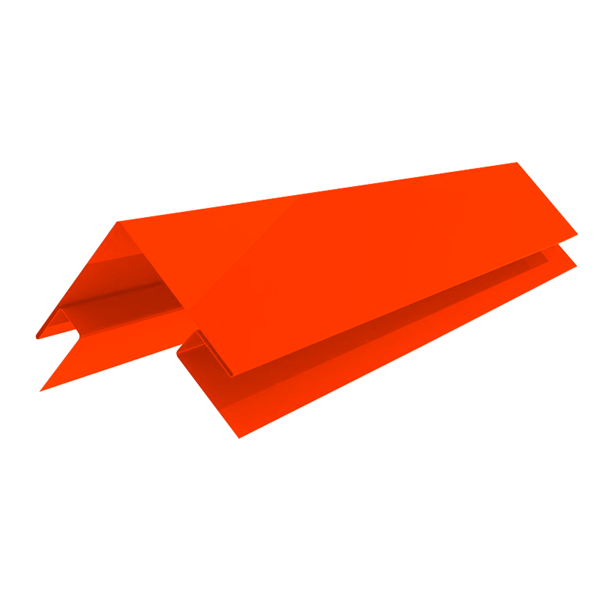 Планка угла наружного сложного Экобрус Чистый оранжевый 0,45 мм Полиэстер Доборные элементы для сайдинга Кровля Сервис