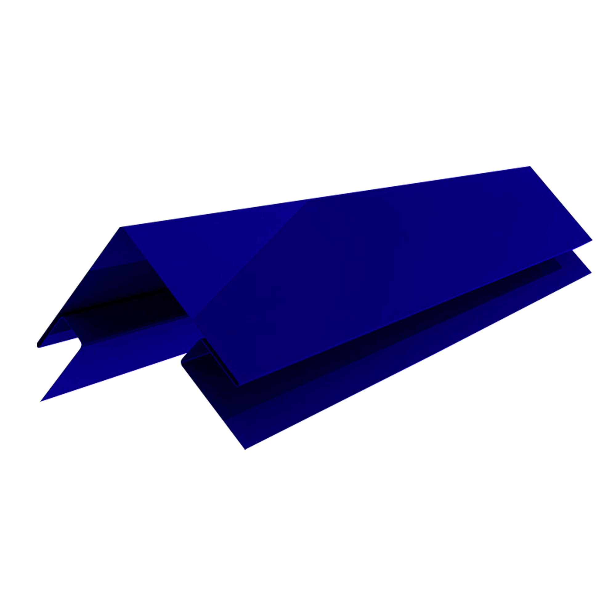 Планка угла наружного сложного Экобрус Ультрамаиново-синий 0,45 мм Полиэстер Доборные элементы для сайдинга Кровля Серви