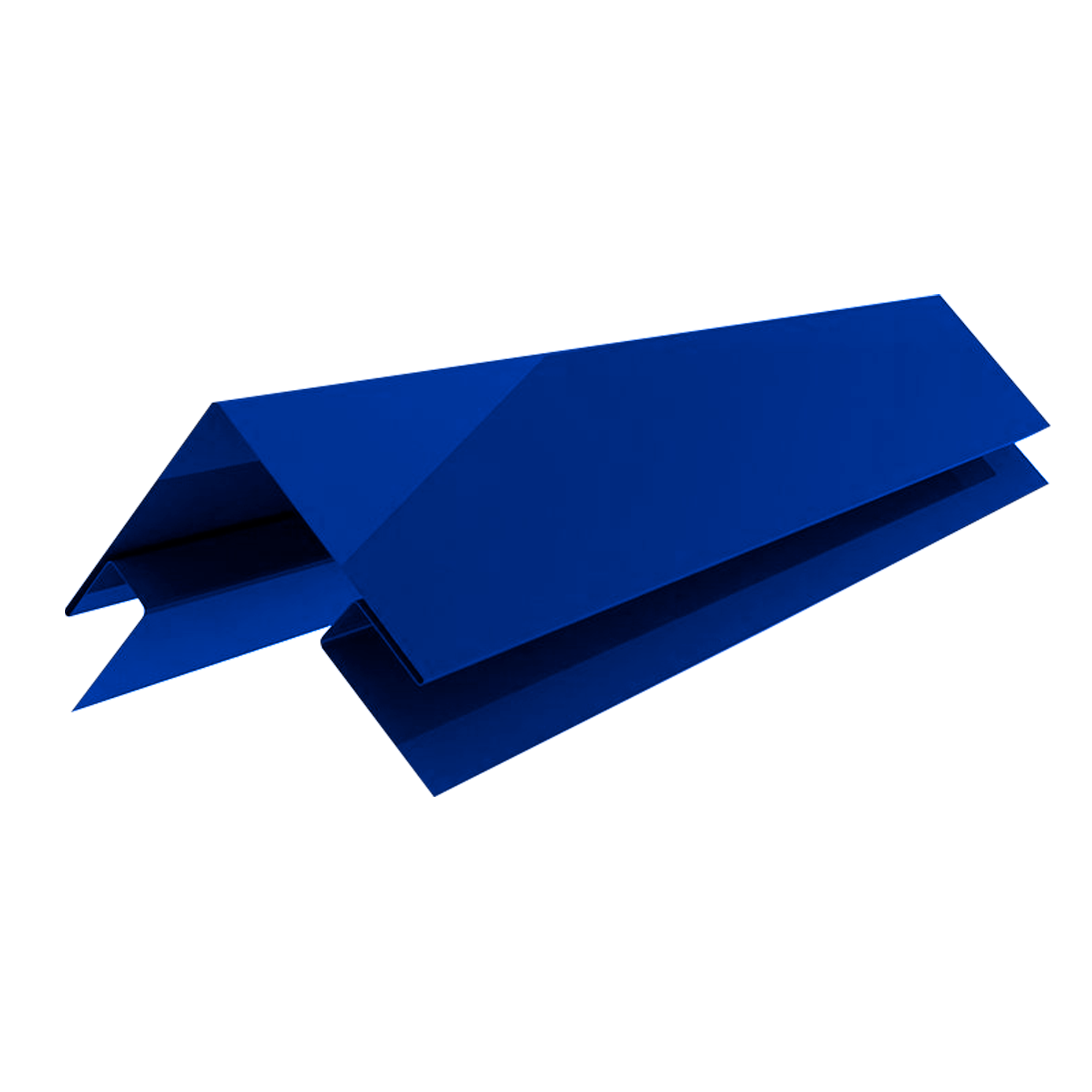 Планка угла наружного сложного Экобрус Сигнальный синий 0,45 мм Полиэстер Доборные элементы для сайдинга Кровля Сервис