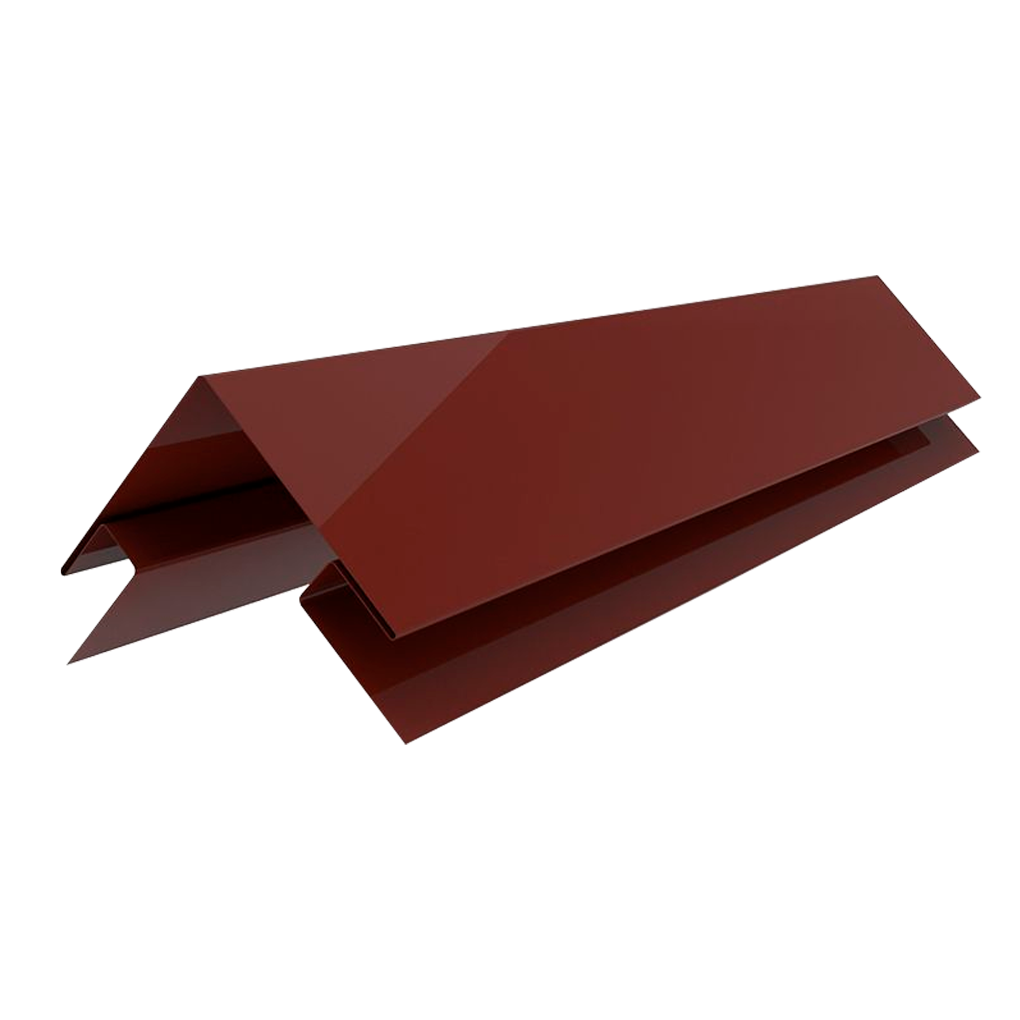 Планка угла наружного сложного Экобрус Шоколадно-коричневый 0,45 мм Полиэстер Доборные элементы для сайдинга Кровля Серв
