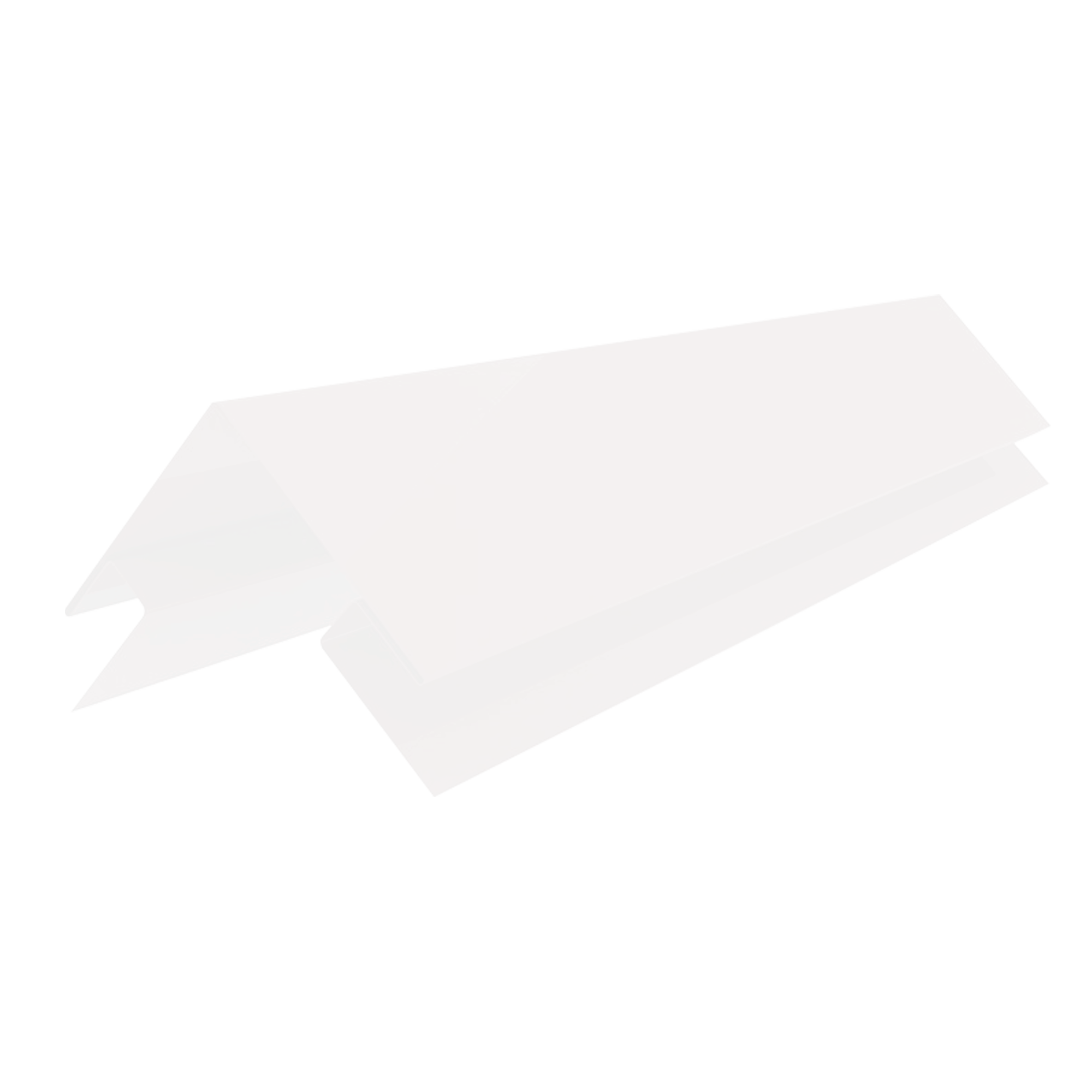 Планка угла наружного сложного Брусnika Сигнальный белый 0,45 мм Полиэстер Доборные элементы для сайдинга Кровля Сервис