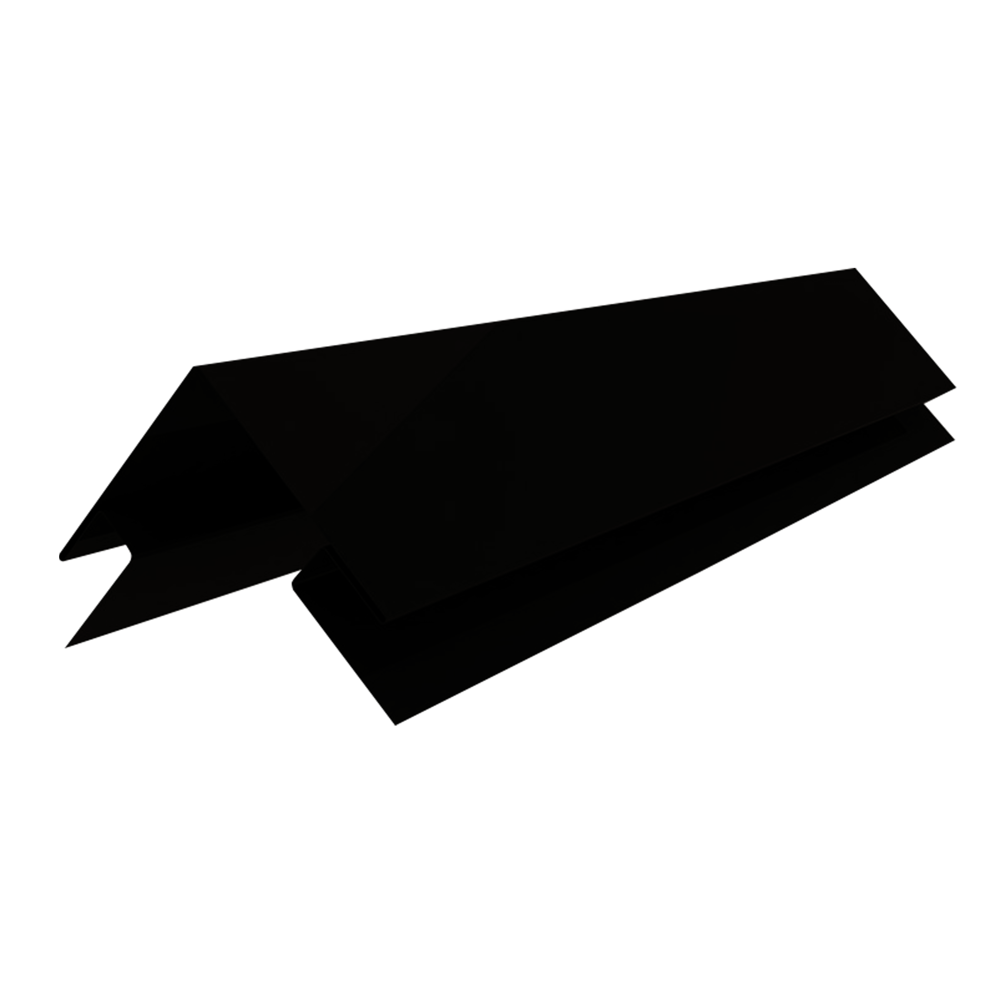 Планка угла наружного сложного Брусnika Черный реактивный 0,45 мм Полиэстер Доборные элементы для сайдинга Кровля Сервис