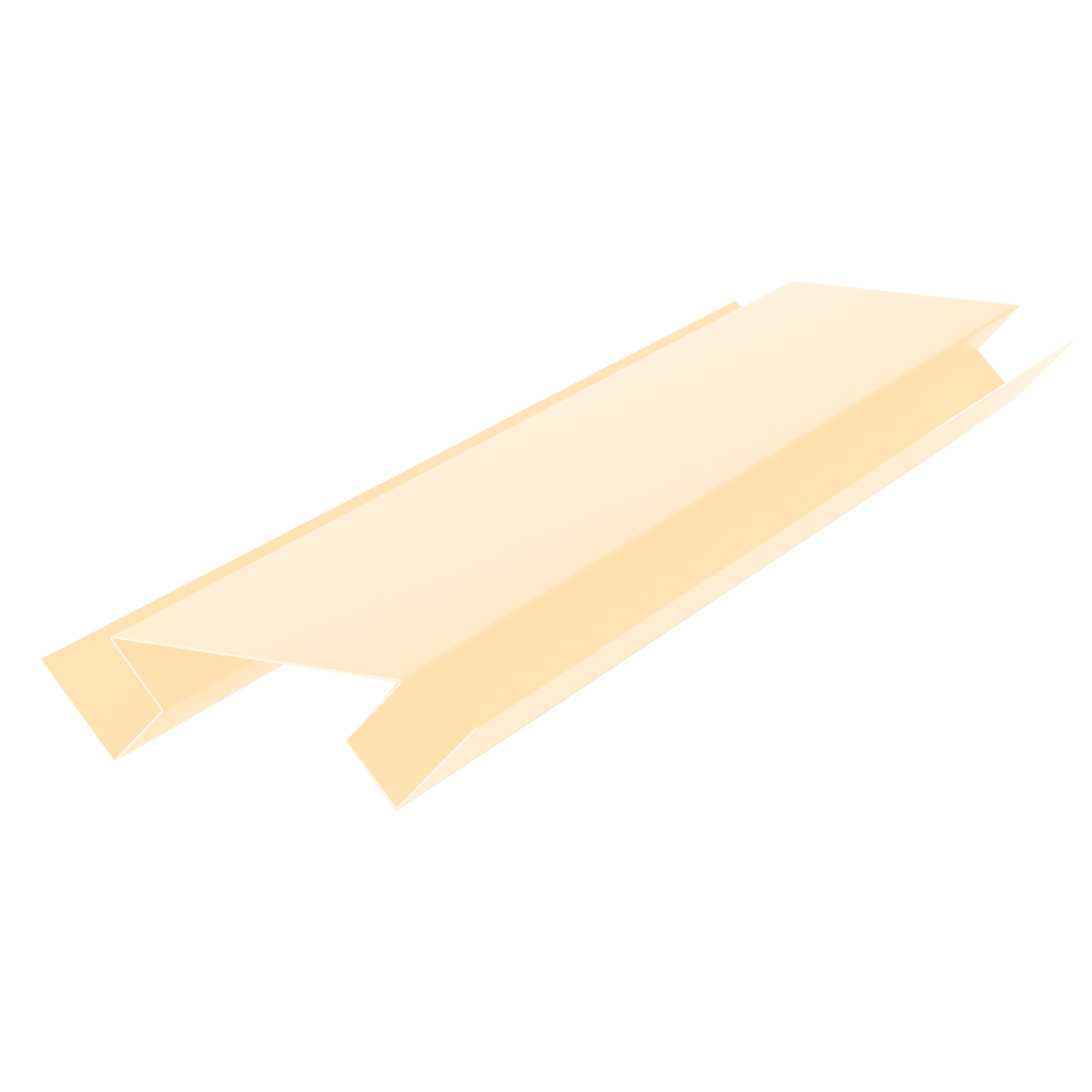 Планка угла внутреннего сложного Экобрус Светлая слоновая кость 0,45 мм Полиэстер Доборные элементы для сайдинга Кровля