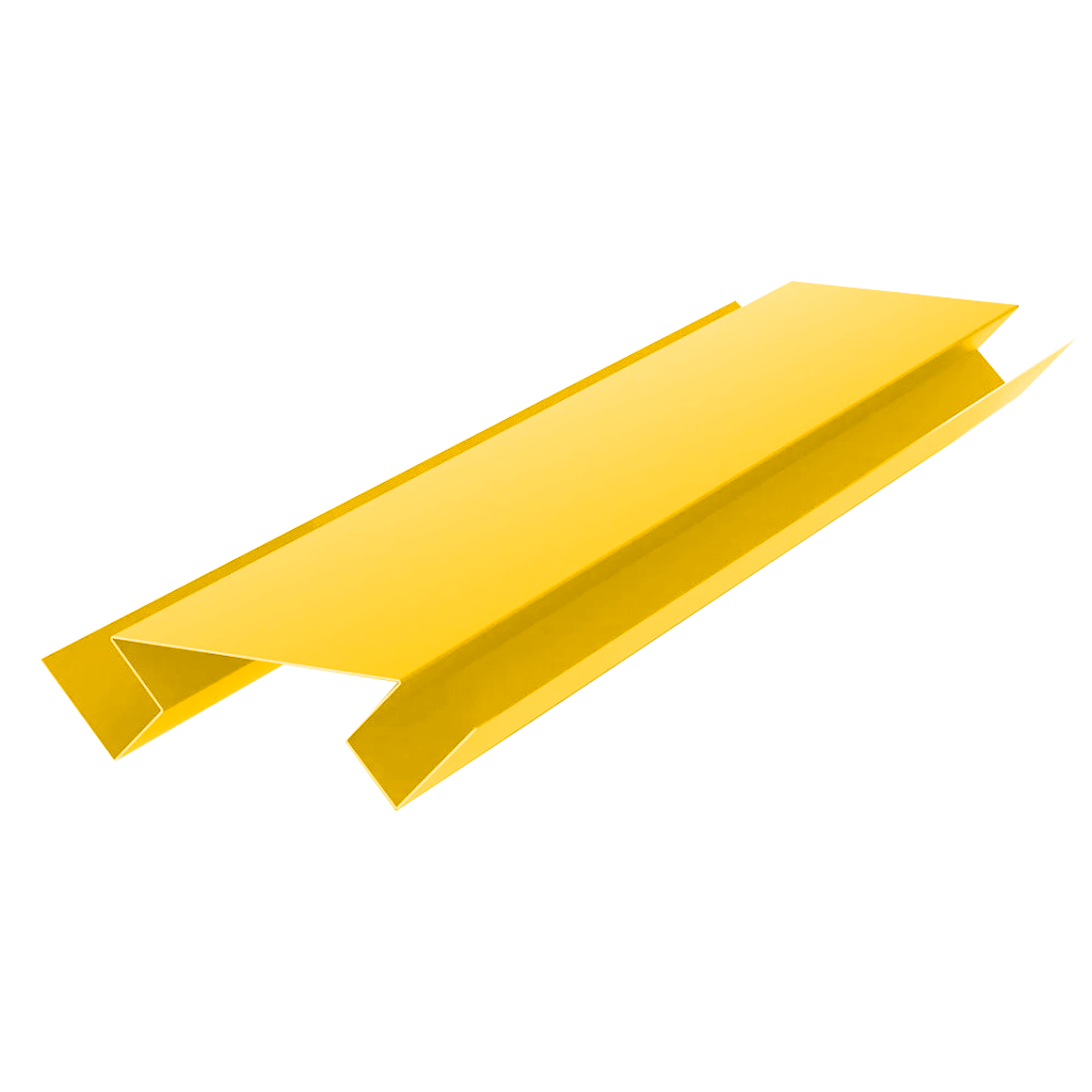 Планка угла внутреннего сложного Экобрус Желтый цинковый 0,45 мм Полиэстер Доборные элементы для сайдинга Кровля Сервис