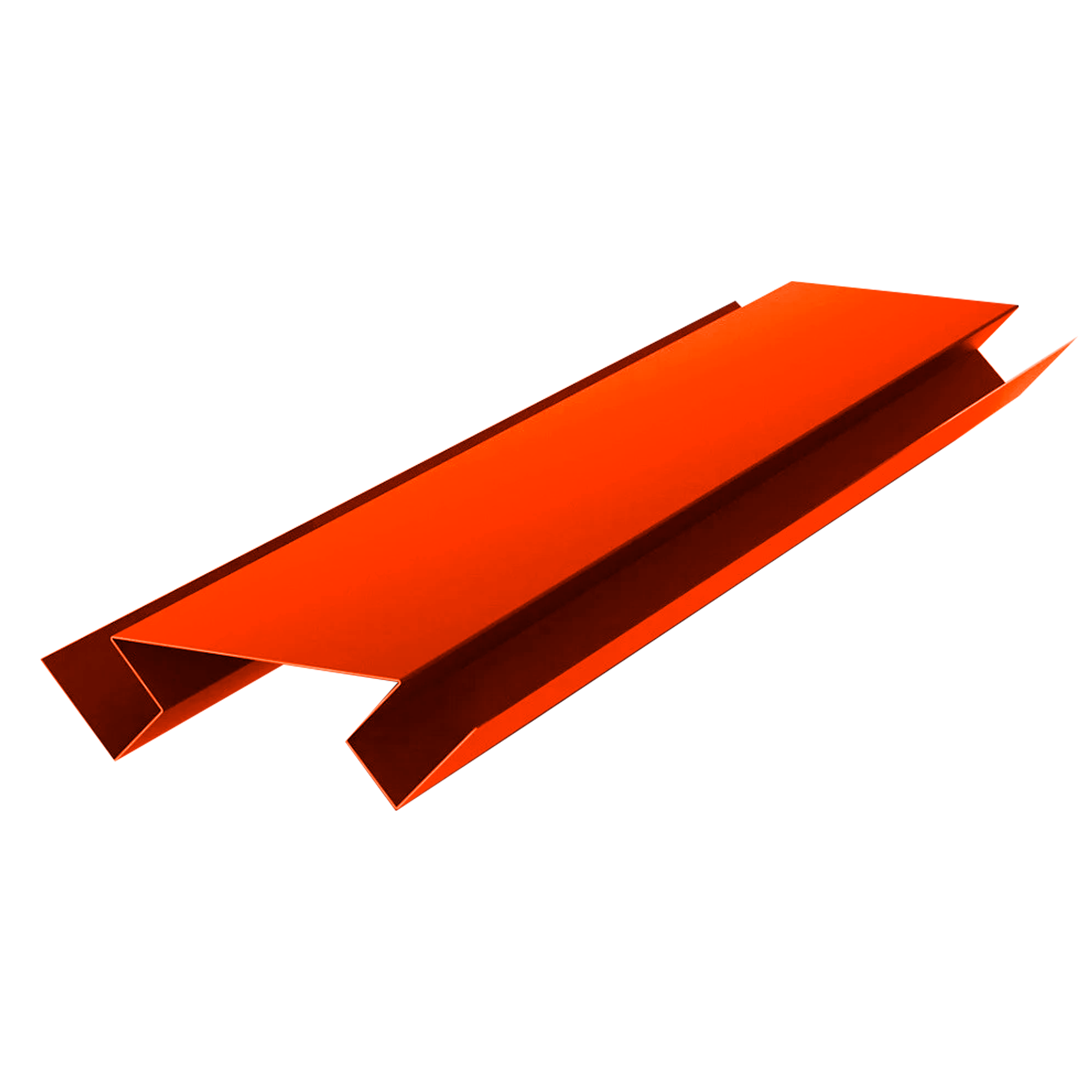Планка угла внутреннего сложного Экобрус Чистый оранжевый 0,45 мм Полиэстер Доборные элементы для сайдинга Кровля Сервис