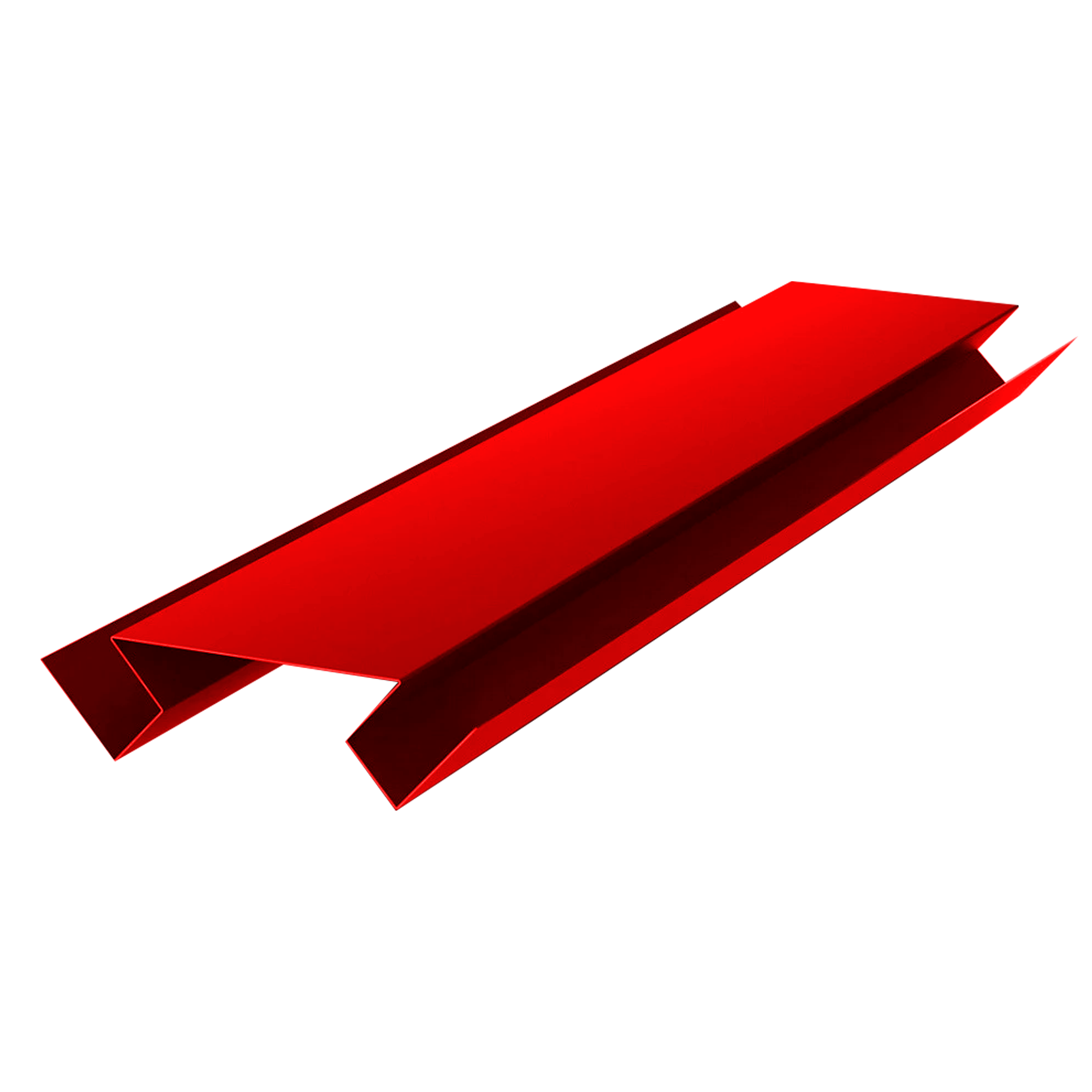 Планка угла внутреннего сложного Экобрус Транспортный красный 0,45 мм Полиэстер Доборные элементы для сайдинга Кровля Се
