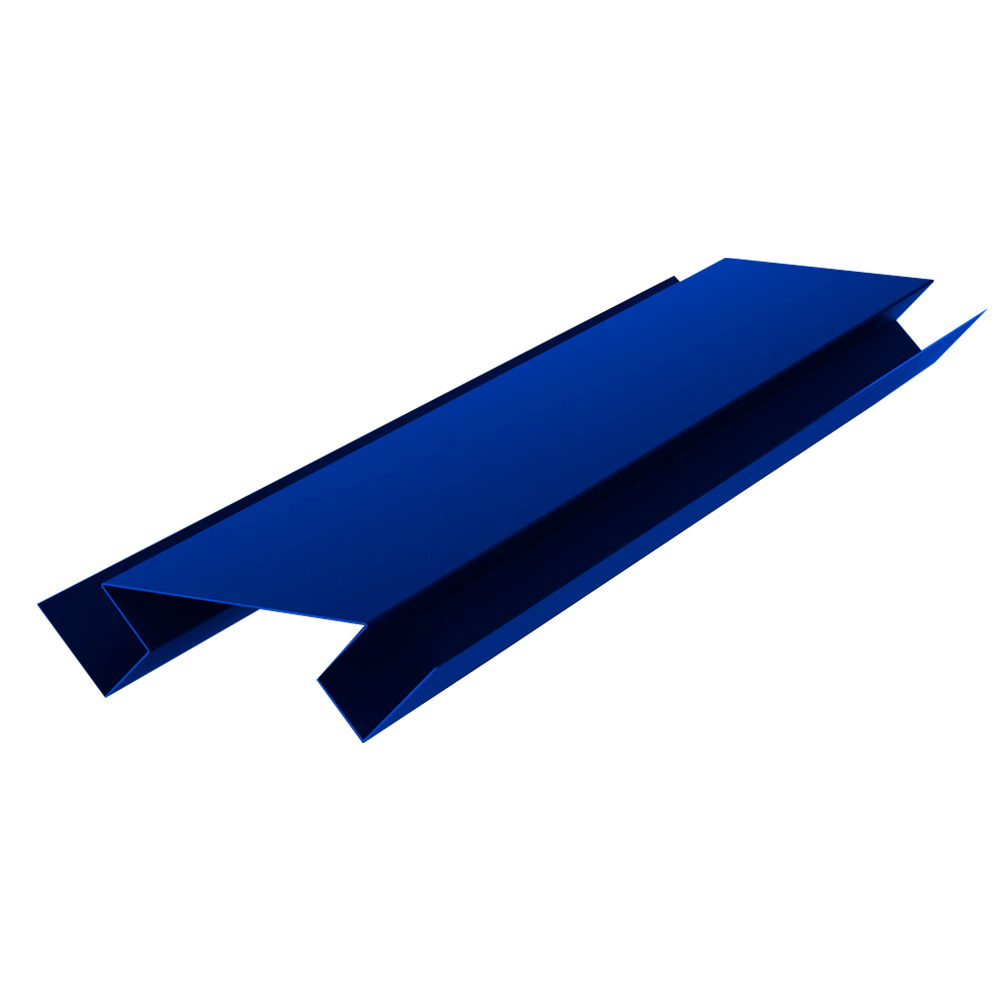 Планка угла внутреннего сложного Экобрус Сигнальный синий 0,45 мм Полиэстер Доборные элементы для сайдинга Кровля Сервис