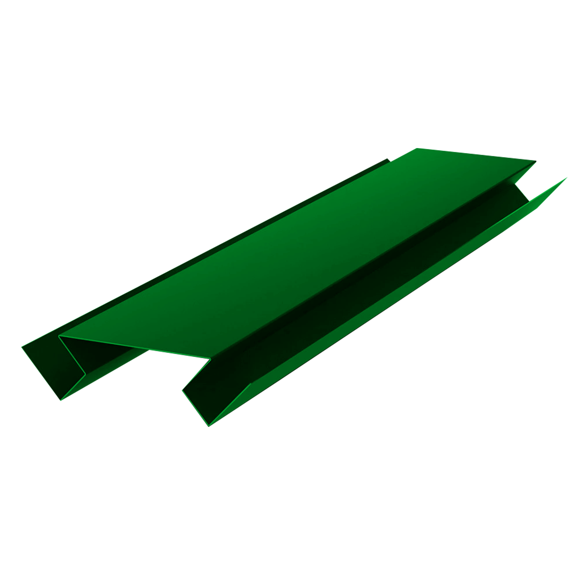 Планка угла внутреннего сложного Экобрус Зеленый лист 0,45 мм Полиэстер Доборные элементы для сайдинга Кровля Сервис