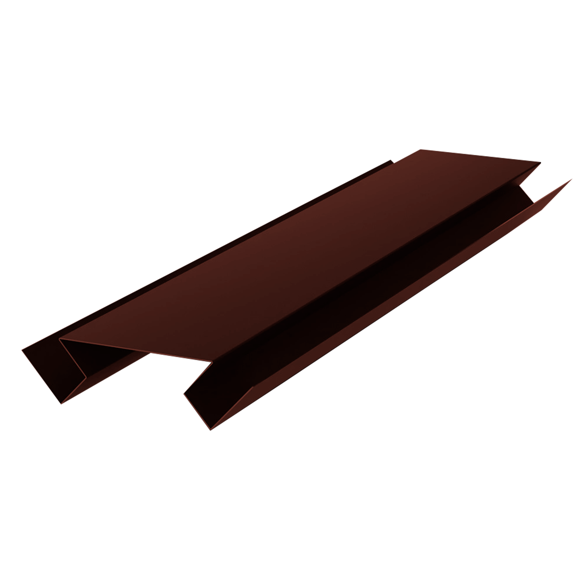 Планка угла внутреннего сложного Экобрус Шоколадно-коричневый 0,45 мм Полиэстер Доборные элементы для сайдинга Кровля Се