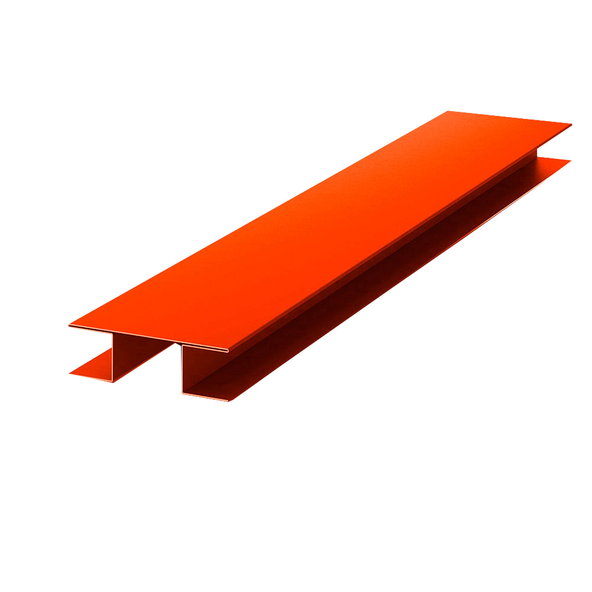Планка Н-образная Экобрус Чистый оранжевый 0,45 мм Полиэстер Доборные элементы для сайдинга Кровля Сервис