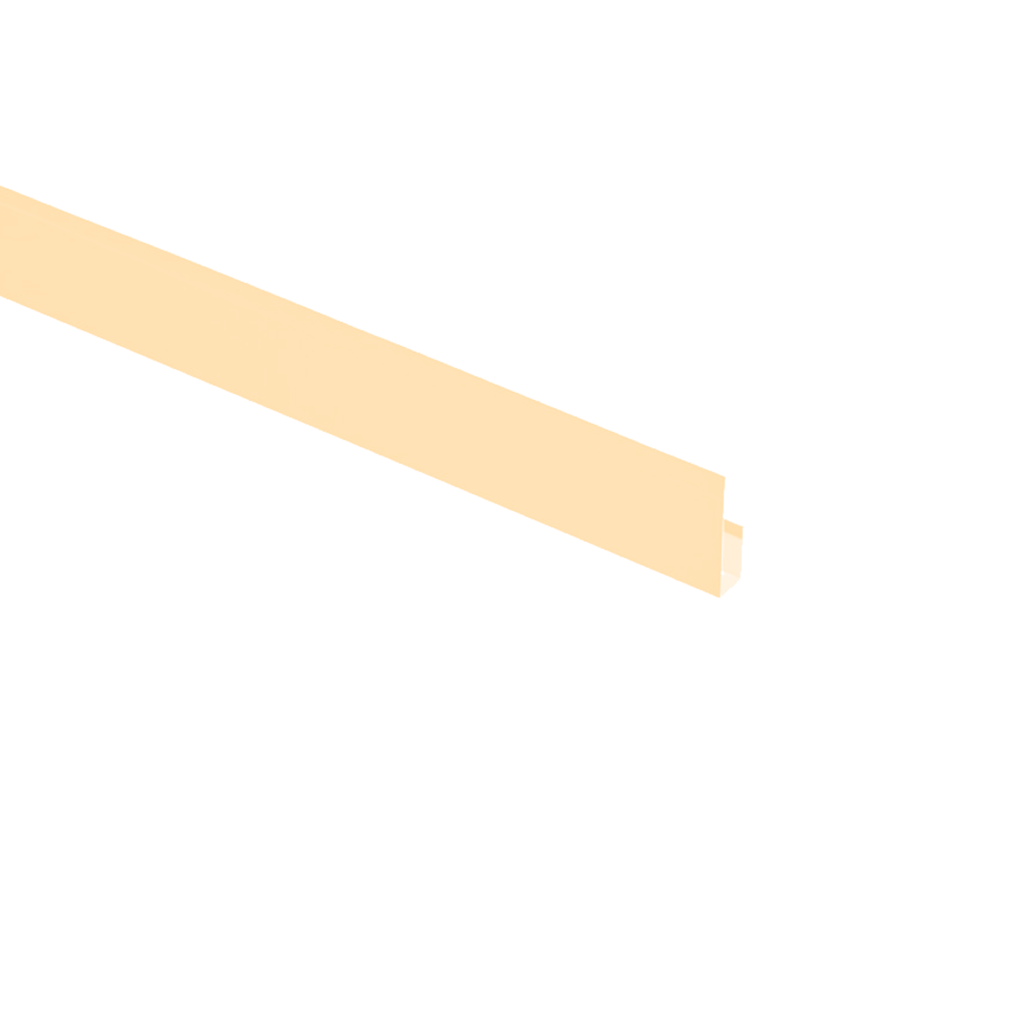 Планка завершающая Экобрус Светлая слоновая кость 0,45 мм Полиэстер Доборные элементы для сайдинга Кровля Сервис