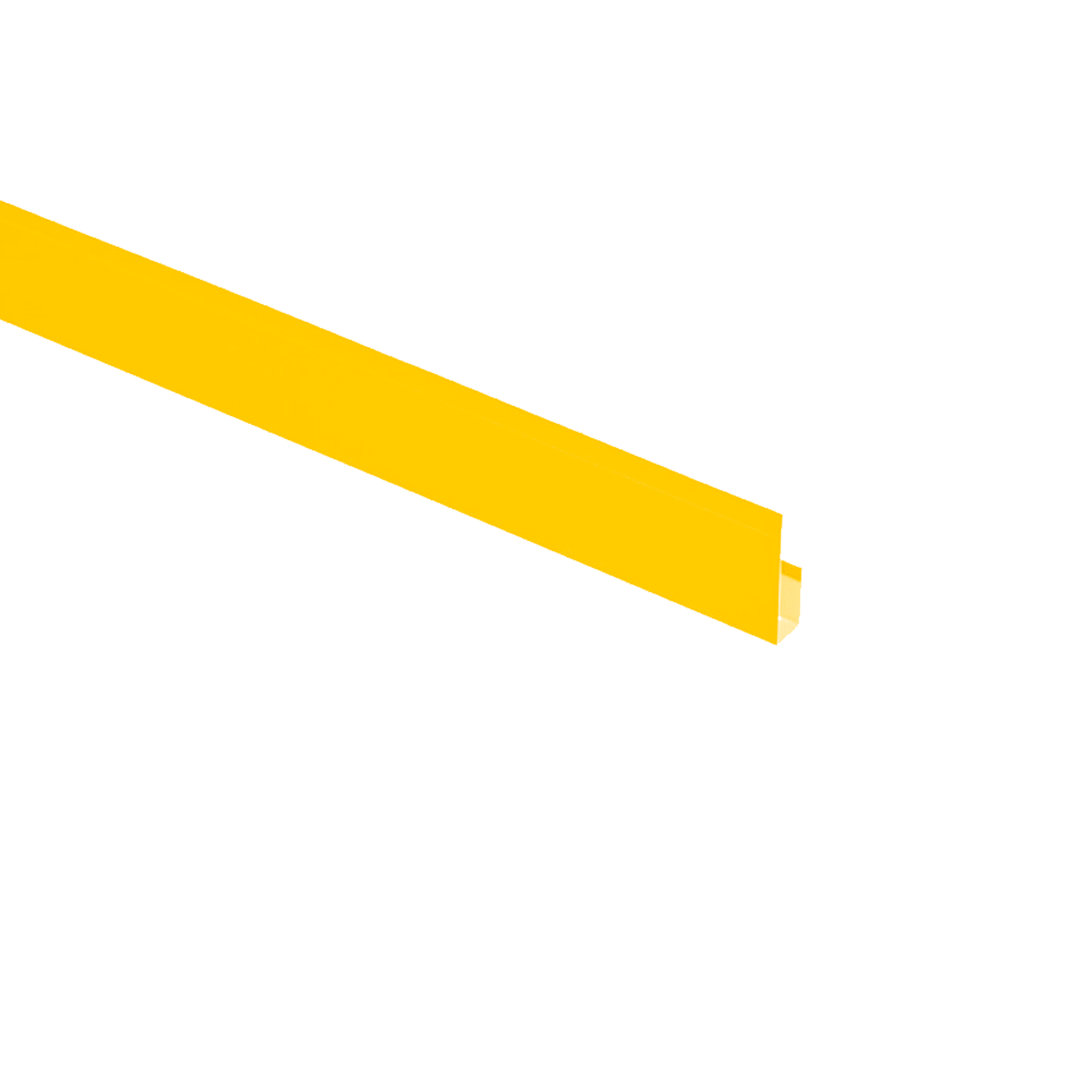 Планка завершающая Экобрус Желтый цинковый 0,45 мм Полиэстер Доборные элементы для сайдинга Кровля Сервис