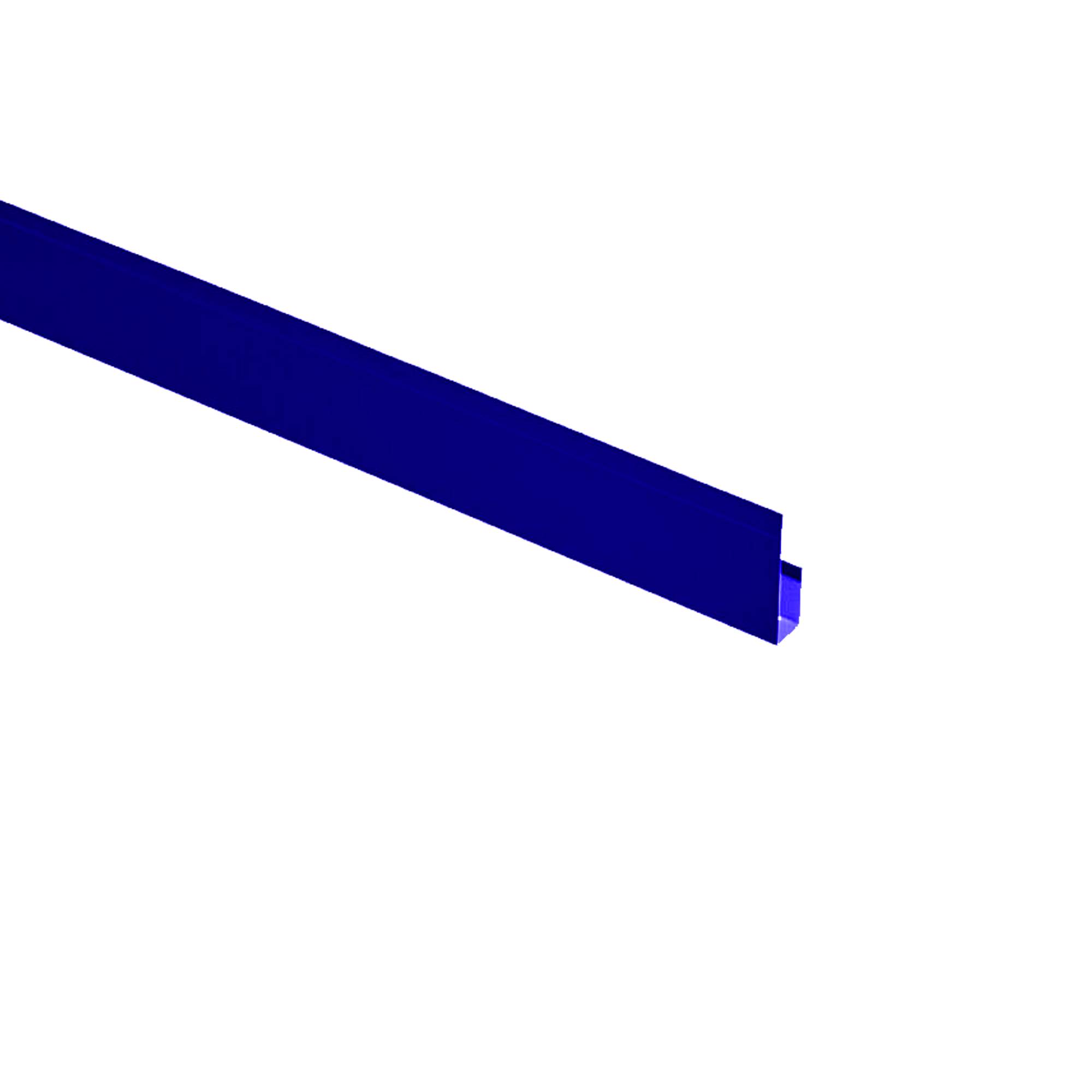Планка завершающая Брусnika Ультрамаиново-синий 0,45 мм Полиэстер Доборные элементы для сайдинга Кровля Сервис