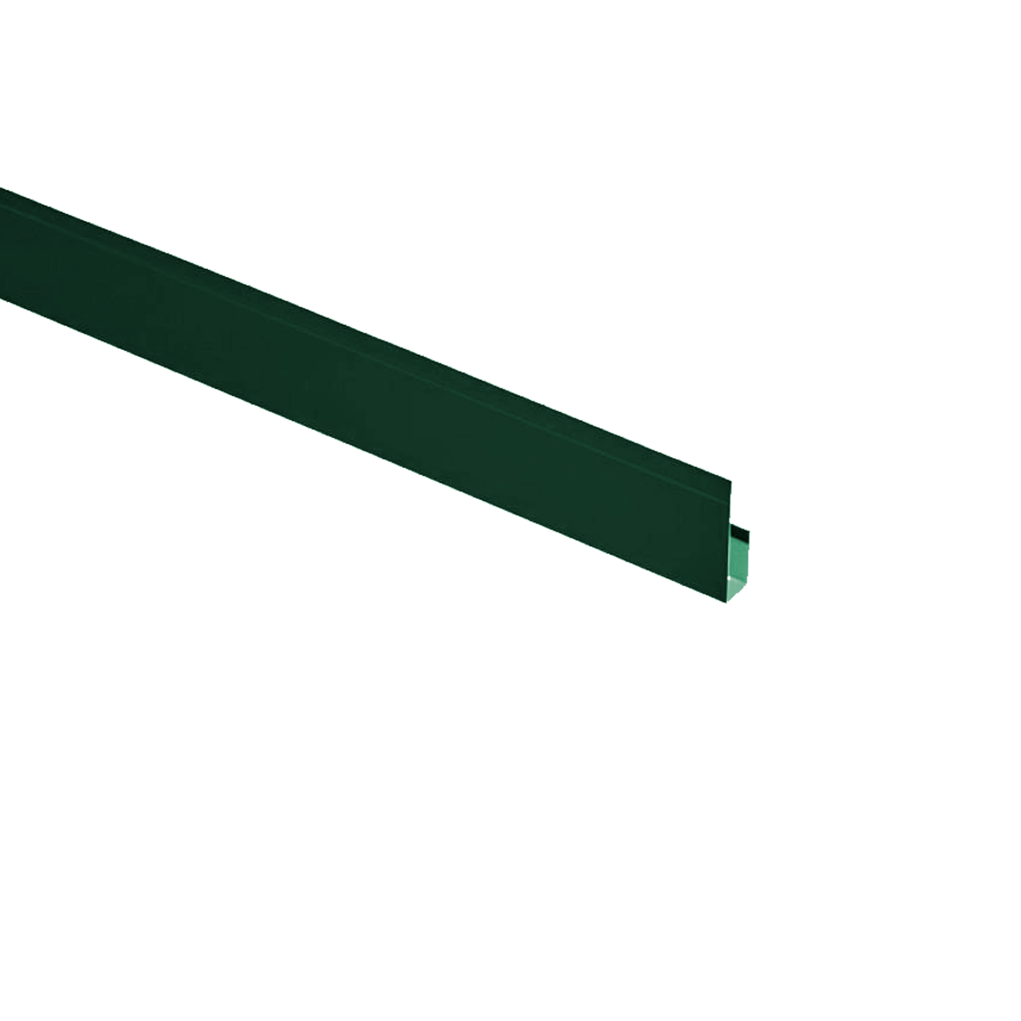 Планка завершающая Брусnika Зеленый хромовый 0,45 мм Полиэстер Доборные элементы для сайдинга Кровля Сервис