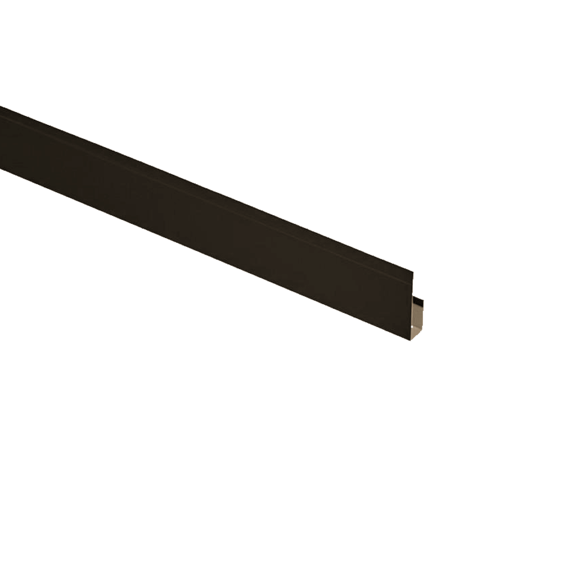 Планка завершающая Брусnika Шоколадно-глянцевый 0,45 мм Полиэстер Доборные элементы для сайдинга Кровля Сервис
