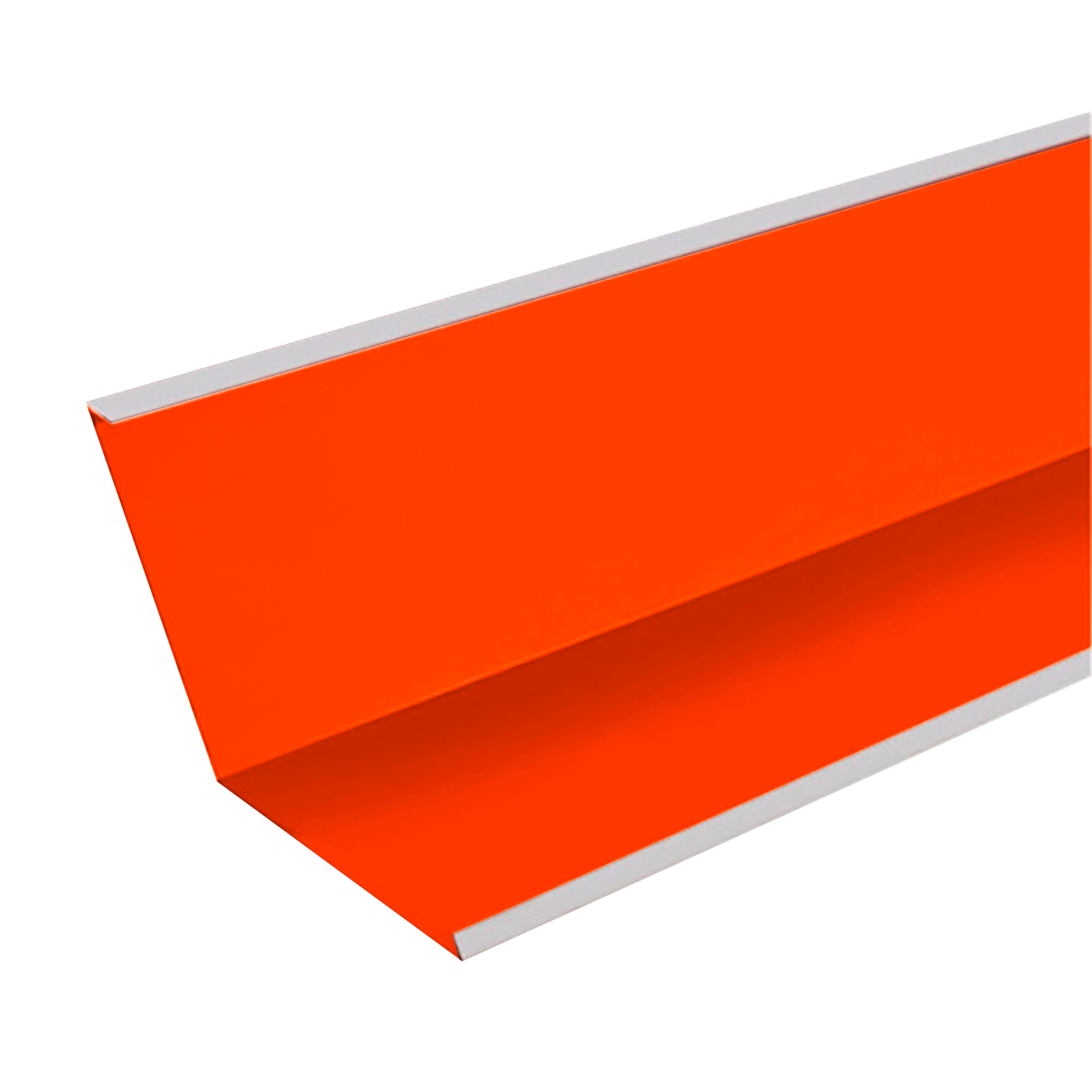 Ендова нижняя 190х190 Чистый оранжевый 0,45 мм Полиэстер Доборные элементы для кровли Кровля Сервис