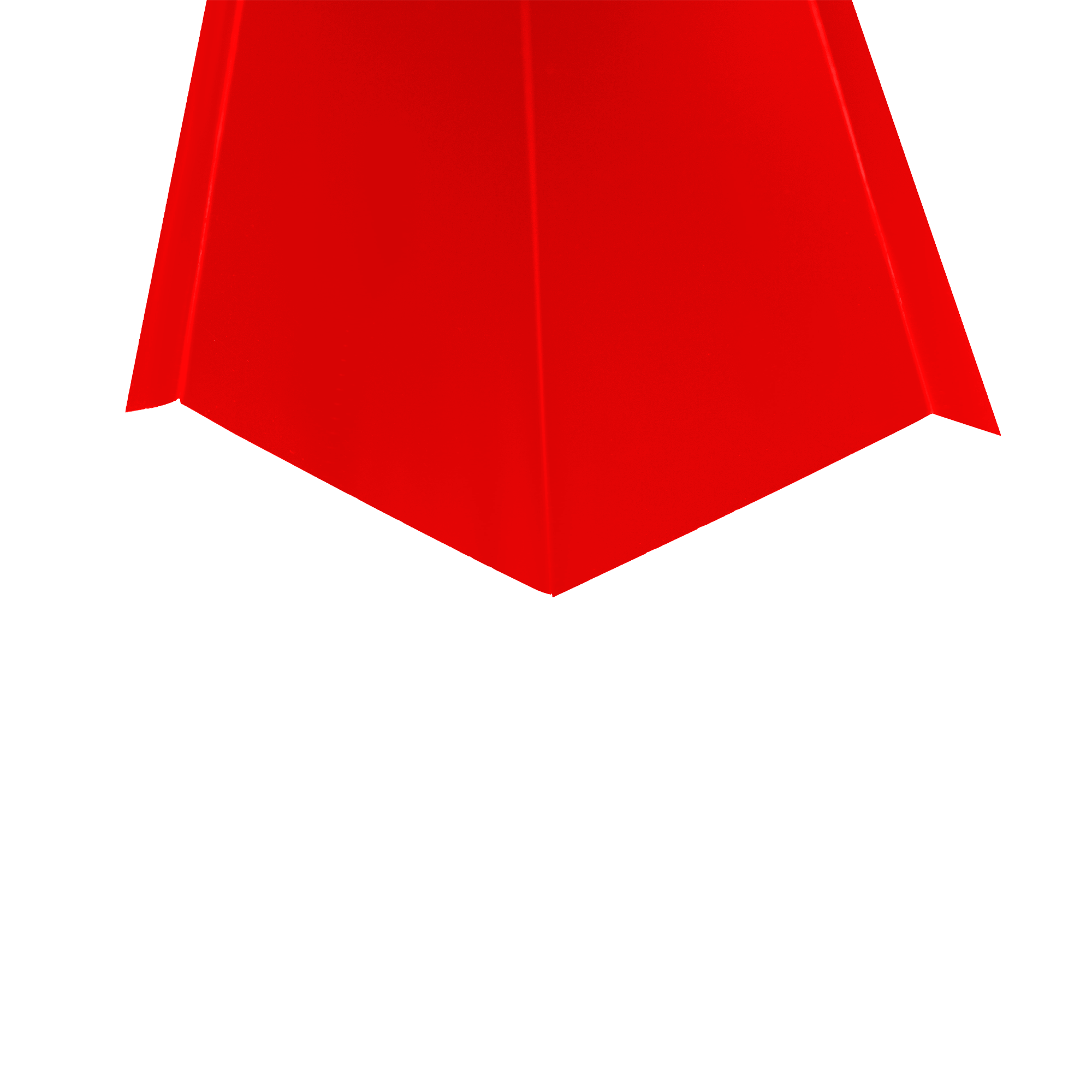 Ендова верхняя 110х110 Транспортный красный 0,45 мм Полиэстер Доборные элементы для кровли Кровля Сервис
