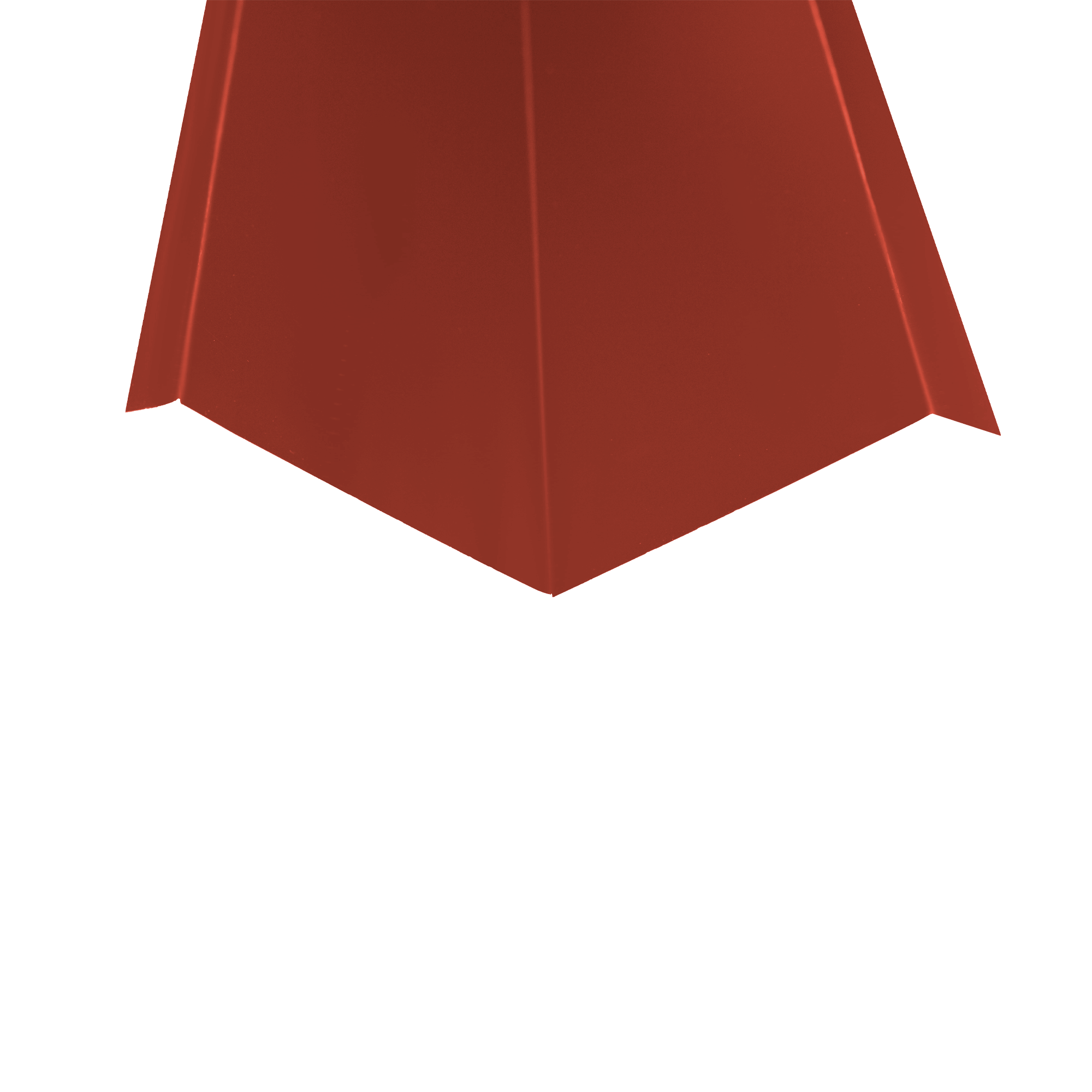 Ендова верхняя 110х110 Медно-коричневый 0,45 мм Полиэстер Доборные элементы для кровли Кровля Сервис