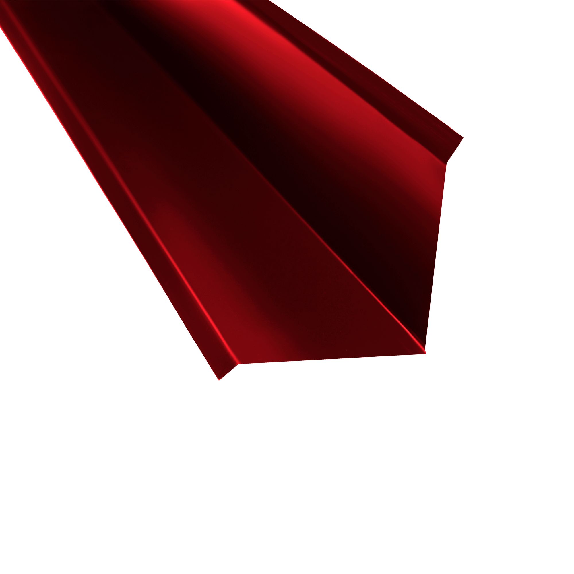 Планка примыкания 110х110 Красно-коричневый 0,45 мм Полиэстер Доборные элементы для кровли Кровля Сервис