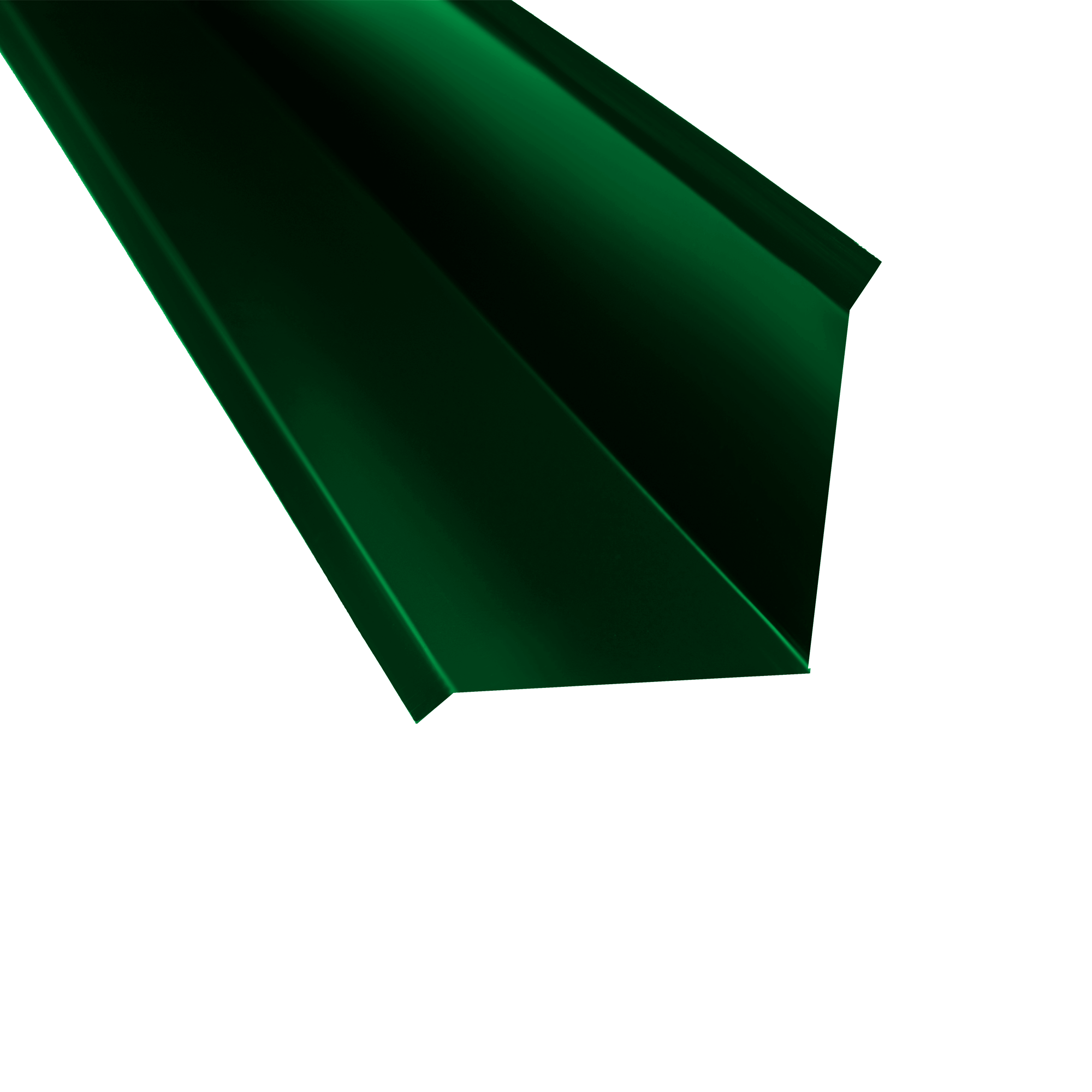 Планка примыкания 110х110 Зеленый мох 0,45 мм Полиэстер Доборные элементы для кровли Кровля Сервис