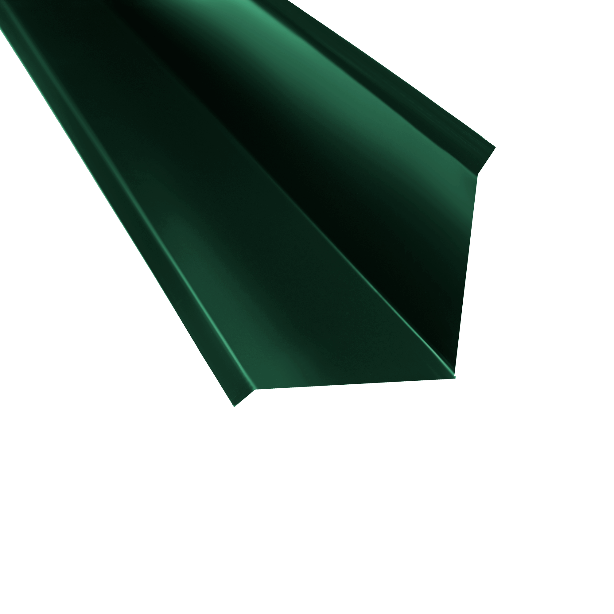 Планка примыкания 110х110 Зеленый хромовый 0,45 мм Полиэстер Доборные элементы для кровли Кровля Сервис