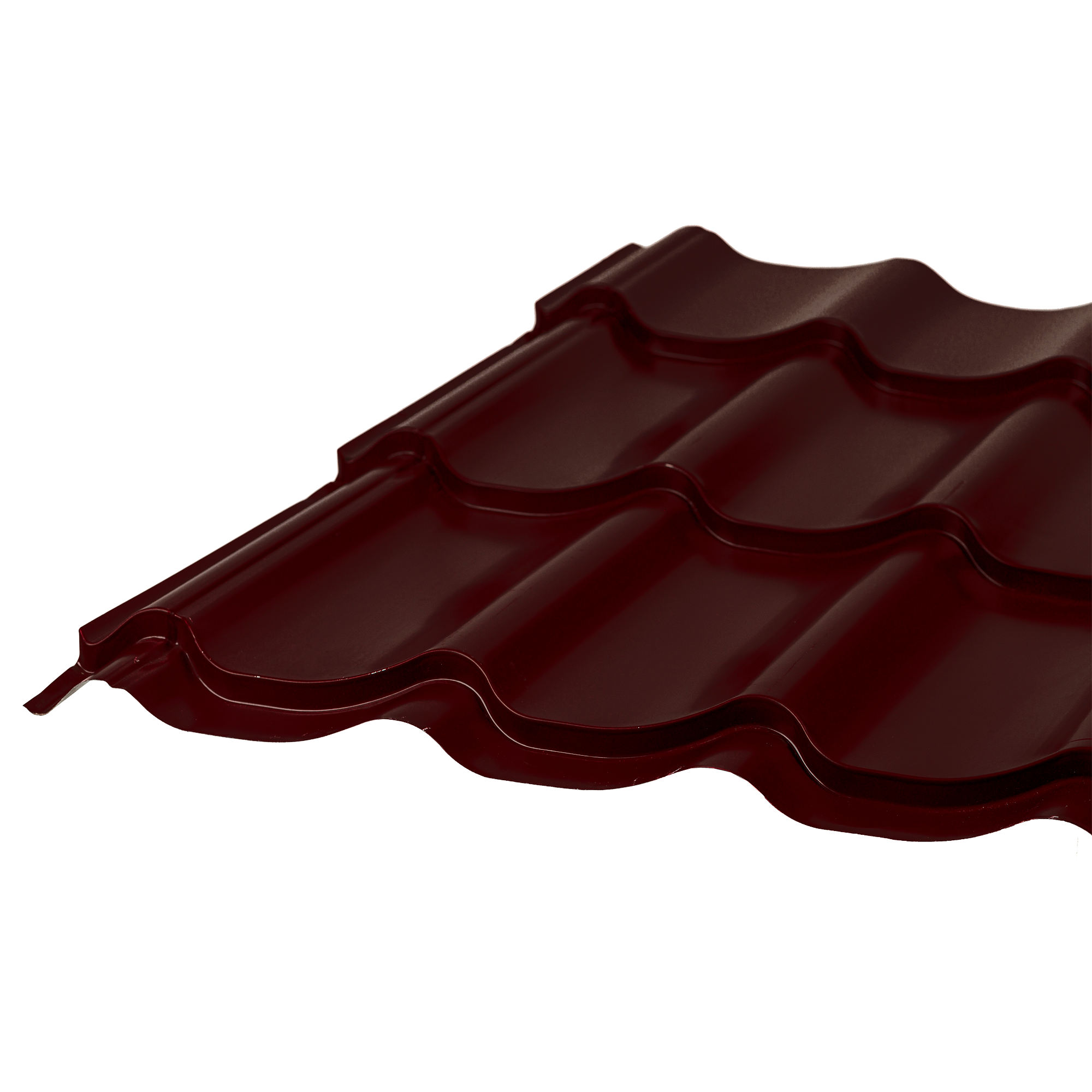 Металлочерепица Монтеррей Шоколадно-коричневый 0,5 мм Полиэстер Кровля Сервис