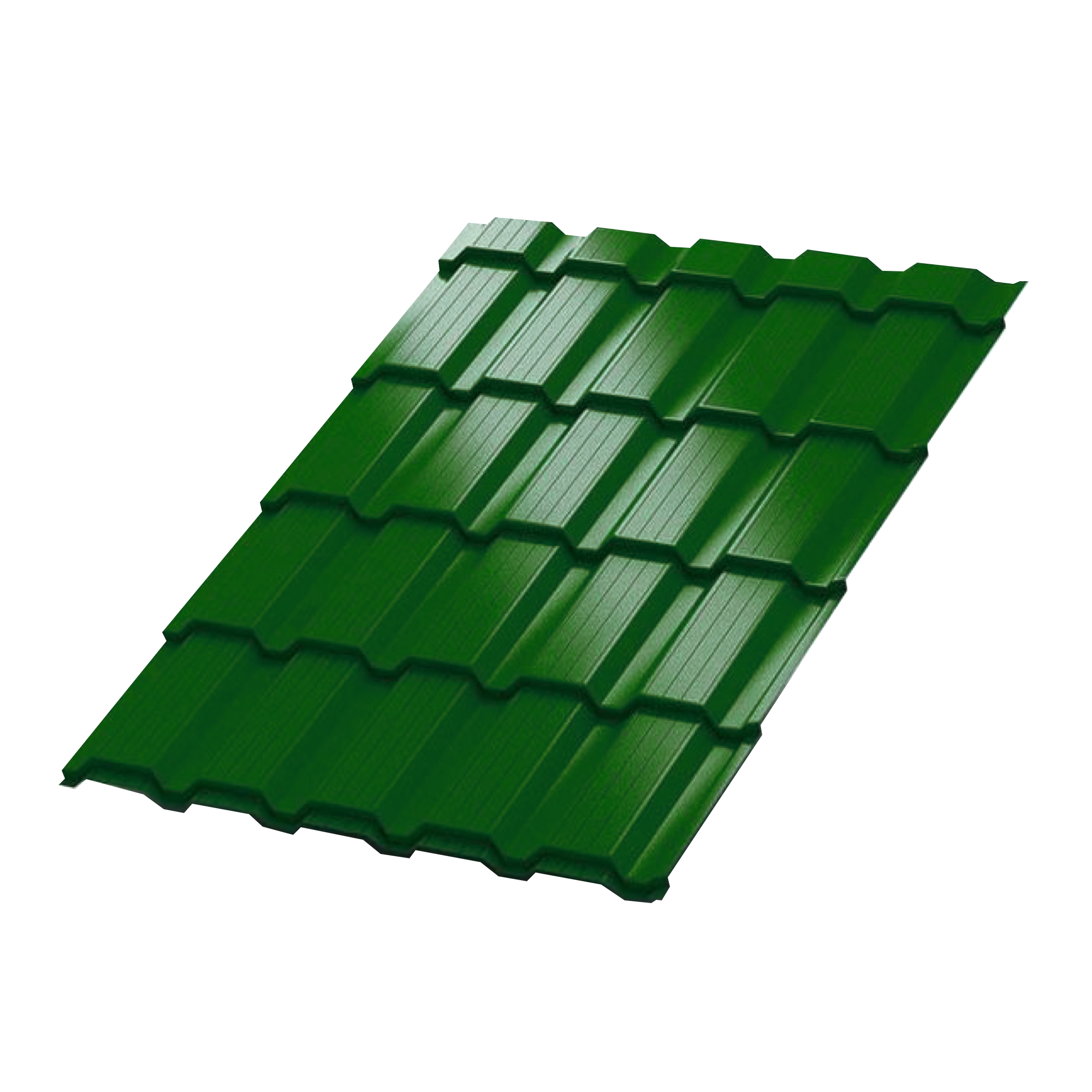 Металлочерепица Каскад Зеленый лист 0,5 мм Полиэстер Кровля Сервис