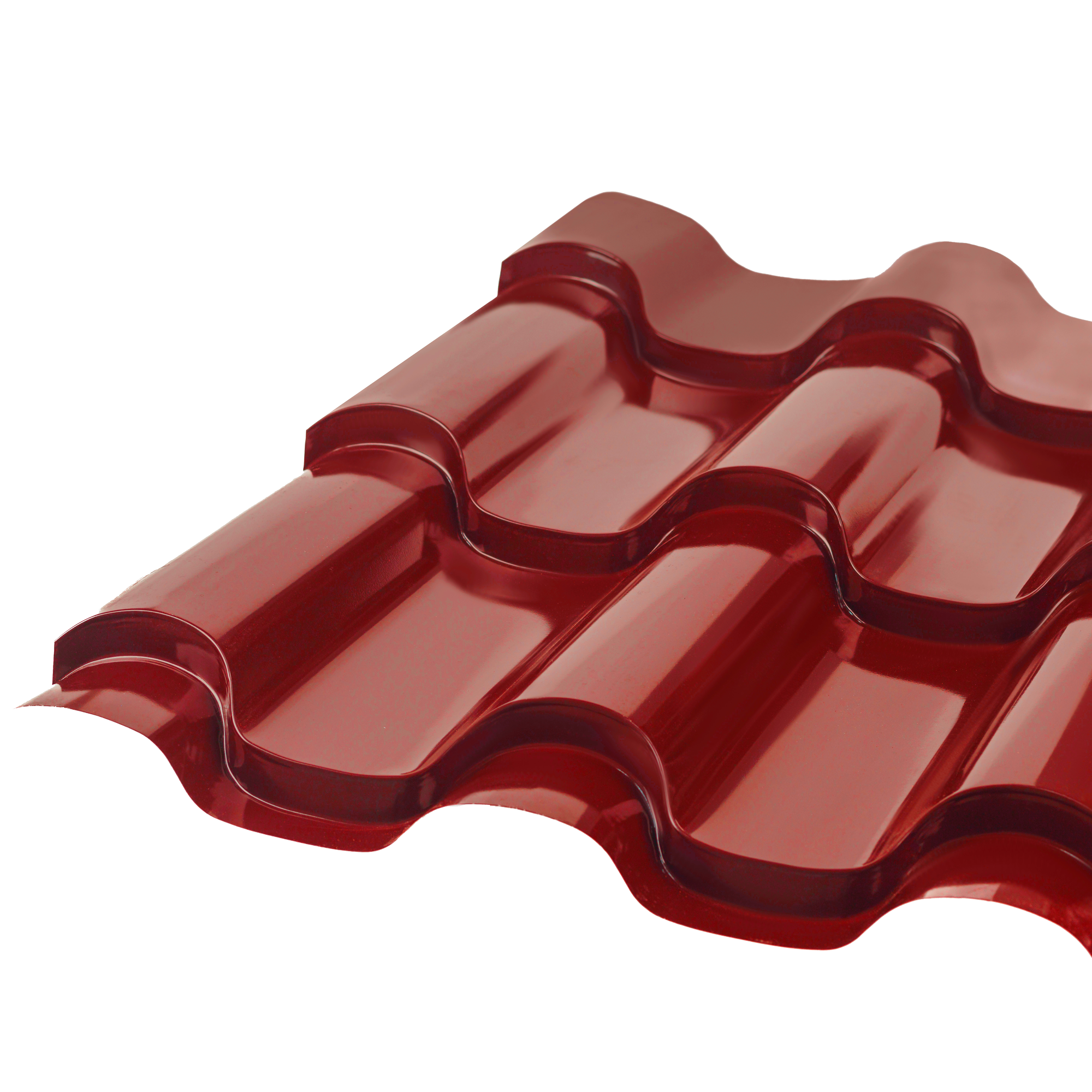 Металлочерепица Андалузия Транспортный красный 0,5 мм Полиэстер Кровля Сервис