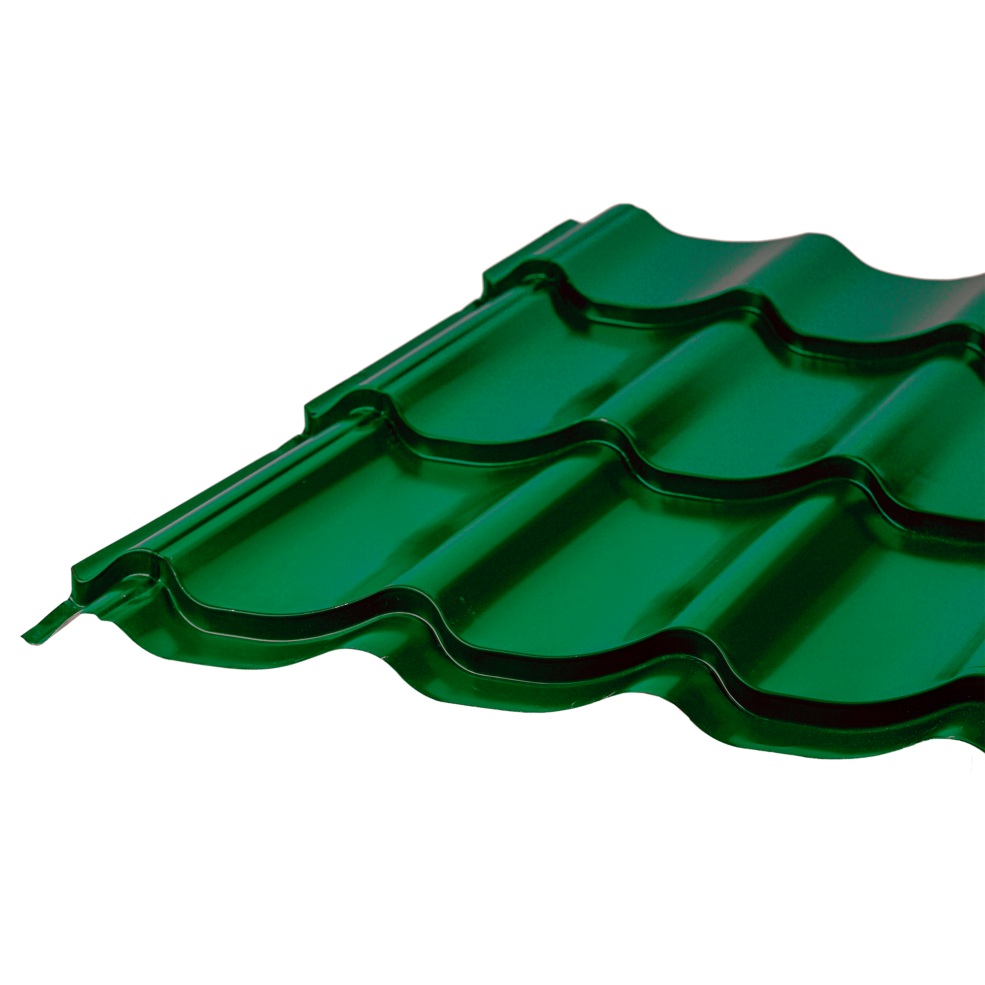 Металлочерепица Монтеррей Зеленый мох 0,5 мм Полиэстер Кровля Сервис