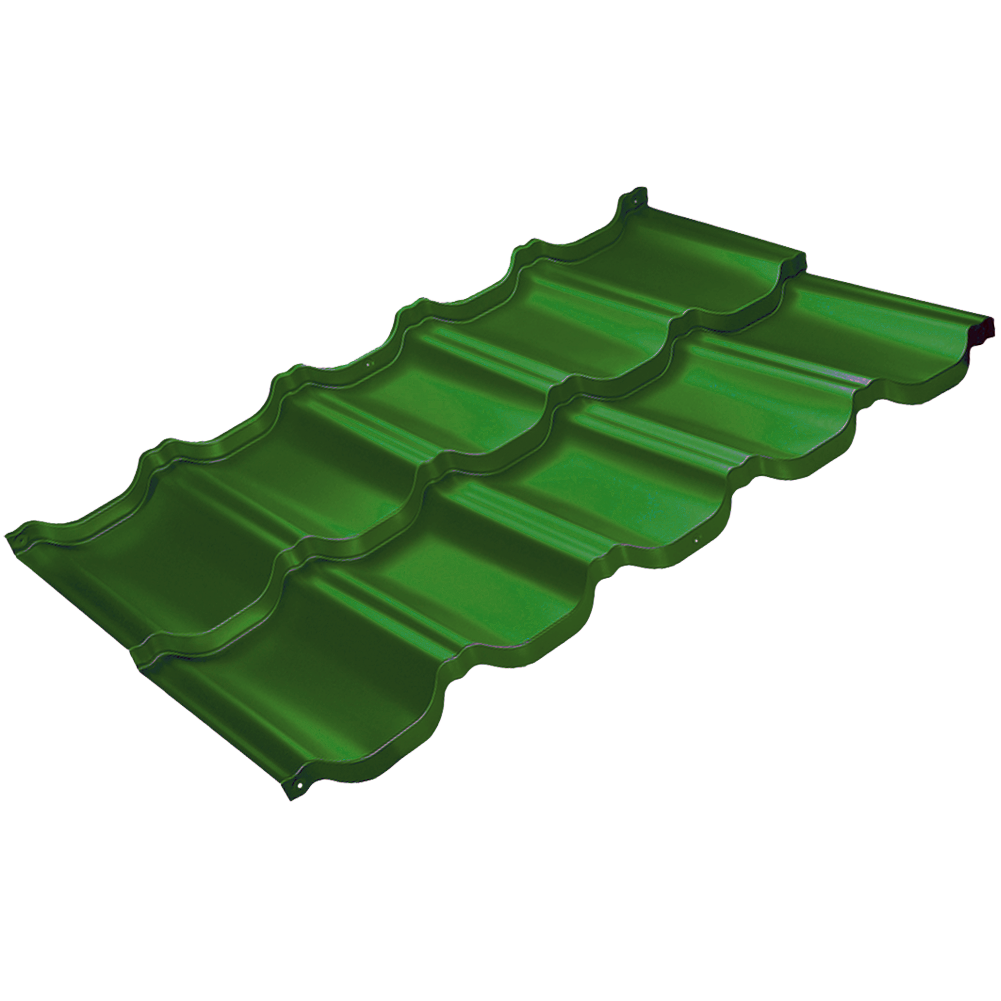 Металлочерепица Финнера Зеленый лист 0,5 мм Полиэстер Кровля Сервис