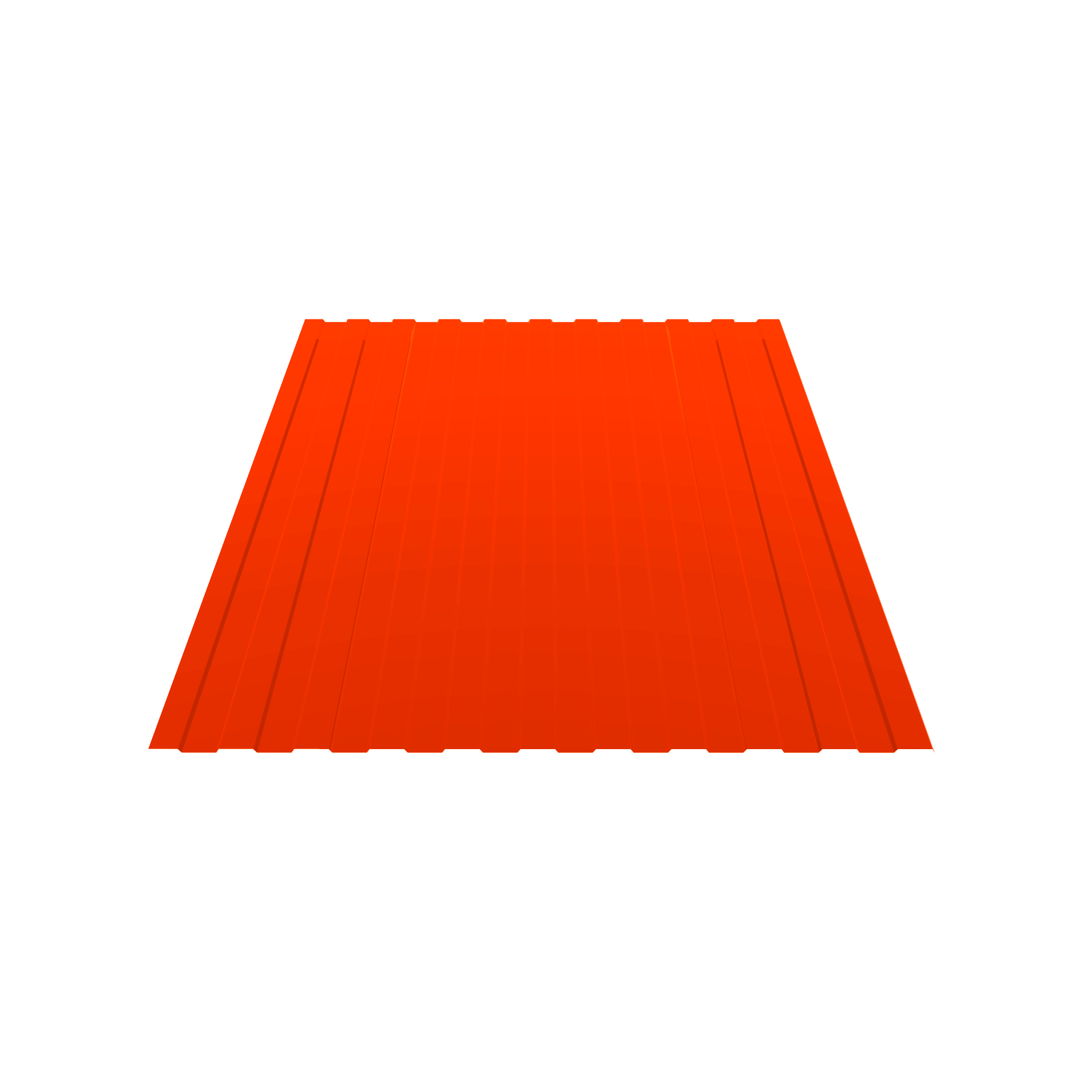 Профнастил С-8 Чистый оранжевый 0,5 мм Полиэстер Кровля Сервис