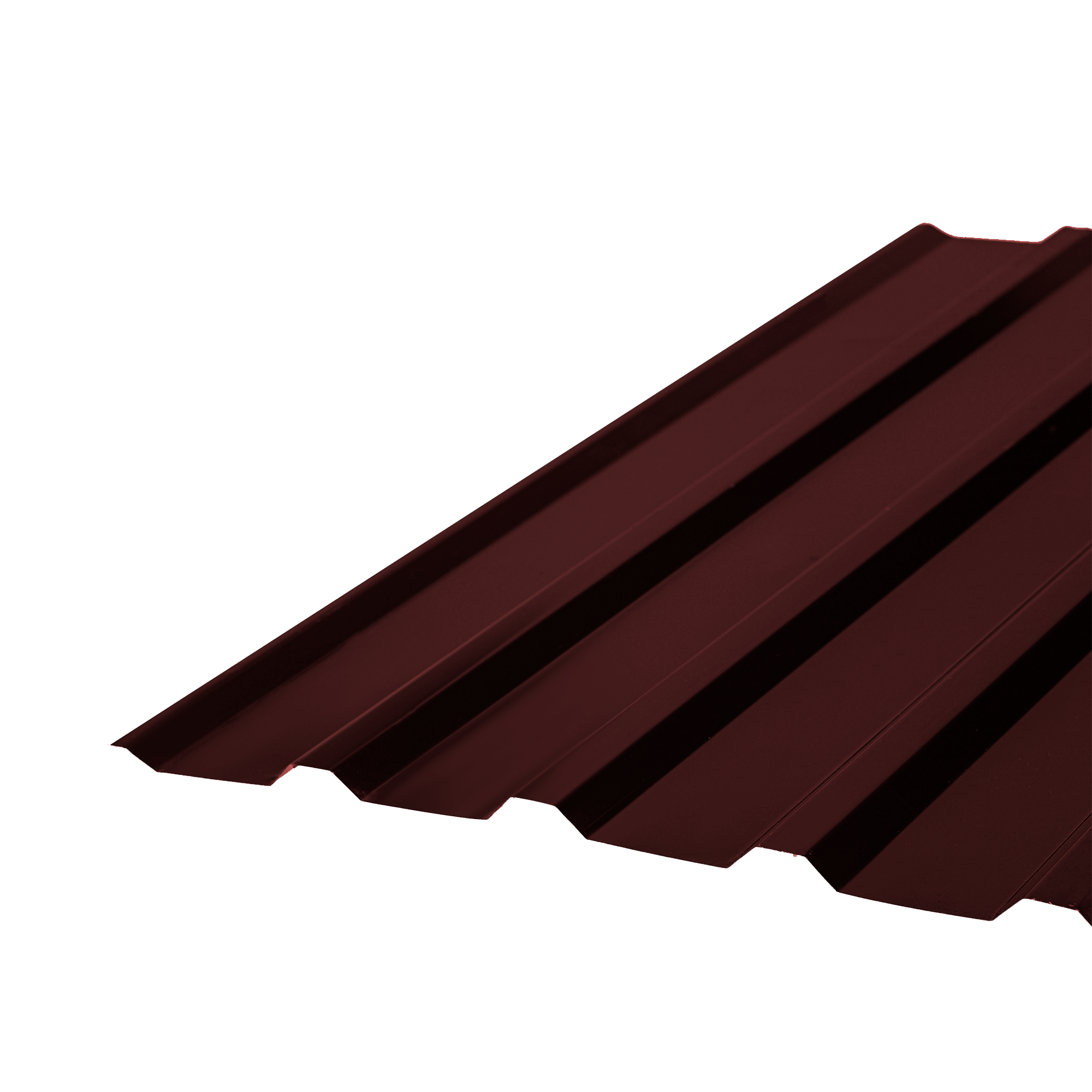 Профнастил МП R-20 Шоколадно-коричневый 0,4 мм Полиэстер Кровля Сервис