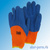 Перчатки акриловые с латексным обливом, утепленные, синие #2