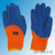 Перчатки акриловые с латексным обливом, утепленные, синие #3