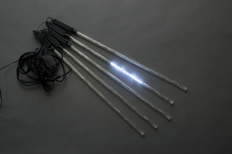 Сосульки Трубки съемные 5шт 0,5М Бел. LED-PL-SNOW-320L-5-12V-W FLESI-NEON