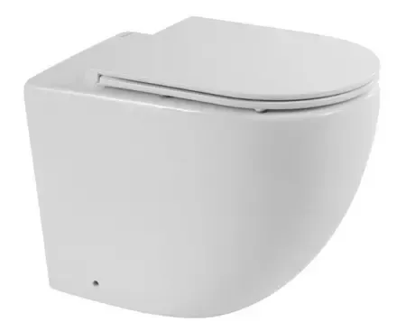 Приставной унитаз безободковый «Belbagno» Sfera-R BB2141CBR/BB870SC белый с сиденьем дюропласт с микролифтом белое