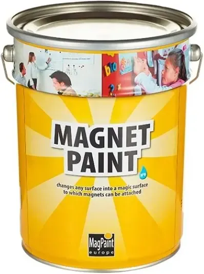 Краска магнит Magpaint Magnetpaint 5 л темно серая