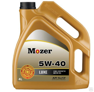 Масло моторное MOZER 5W-40 Luxe SL/CF полусинтетическое 
