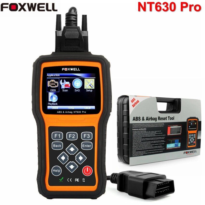 Автомобильный Диагностический Сканер Адаптер Abs Srs Foxwell Nt630 Pro Obd2 Автомобильные диагностические сканеры и тест 2