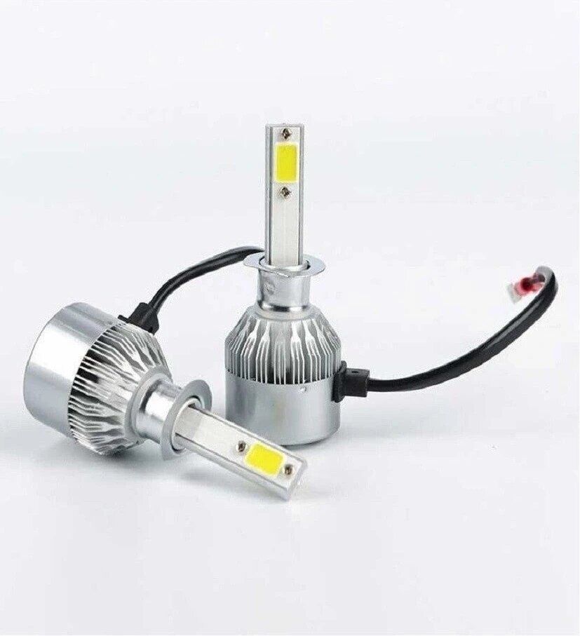 H1 лампа светодиодная для авто 2шт. LED C6 / ярче ксенона / 12/24V 6000K 3800Lm Ксеноновые лампы и комплекты
