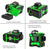 Лазерный уровень нивелир Hilda 4D/16 лучей зеленого цвета 360 градусов, с литейной батареей пульт Нивелиры #3