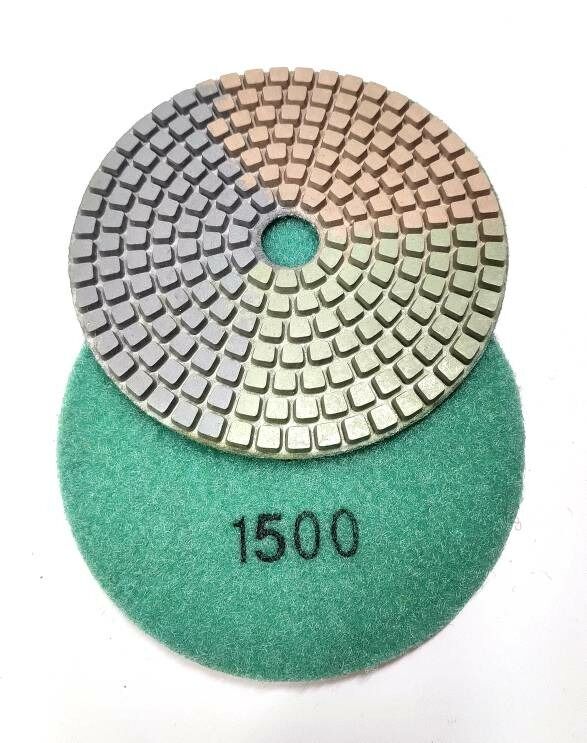 Шлифовальный алмазный диск по граниту АГШК ТРИКОЛОР D 100 мм № 1500