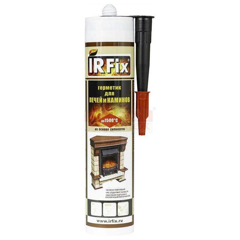 High Temperature Sealant Герметик IRFIX для печей и каминов силикатный черный, 310 мл