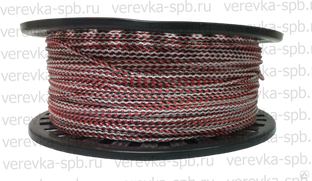 Веревка 4 мм, 500 метров, на пластиковой катушке. Цвет веревки может отличаться от указанного на фотографии. Есть однотонные варианты: зеленый, желтый, синий, красный, ХАКИ, черный 