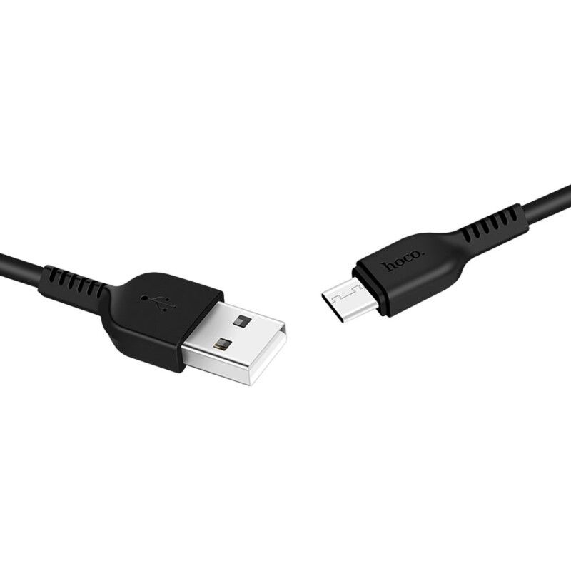 USB кабель шт.USB (A) - шт.Type-C "Hoco" X20, 3А, 1,0м, чёрный 1