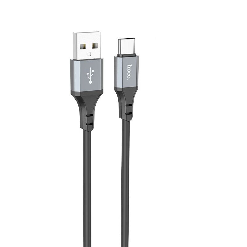 USB кабель шт.USB (A) - шт.Type-C "Hoco" X86 3А, 1м, силиконовый, черный 3