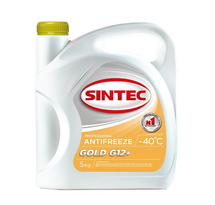 Охлаждающая жидкость 800526 Sintec GOLD антифриз желтый G12 -40 5кг 990558