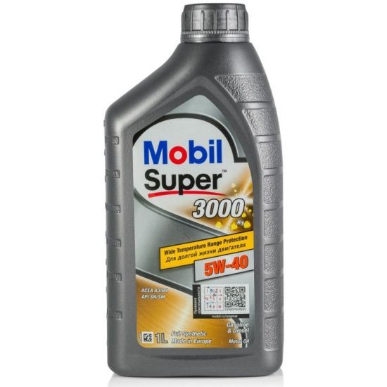 Моторное масло Mobil 5W40 Super 3000 X1 син 1л 152567