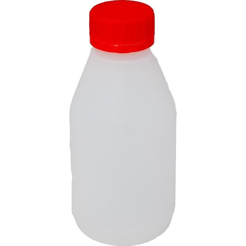 Бутылка пластиковая 130x60x60 мм 0.25 л с крышкой NoName